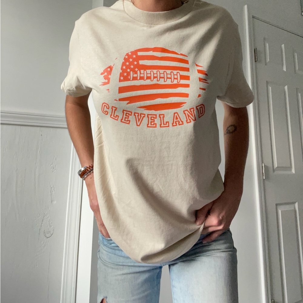 HANDCRAFTED Cleveland Football Graphic Tee